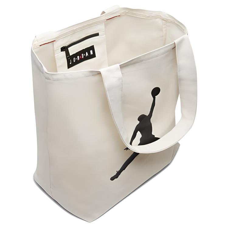 Jordan Canvas Cotton Tote Bag, Shopping Bag, Tote Canvas Bag, One Shoulder Handbag Unisex White DJ5715-120
