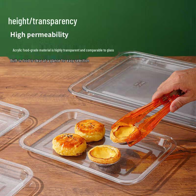 ZISIZ Acrylic Rectangular Serving Tray