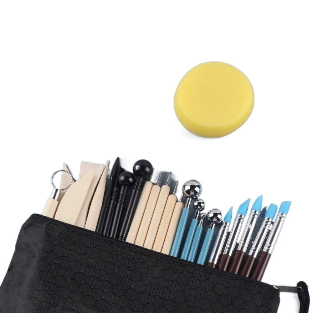 

25Pcs Practical DIY Ceramics Clay Tools Set Handmade Art Craft Wax Carving Tool Kit Molding Tools Complete Set