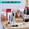 Electric Wine Bottle Opener With Foil Cutter Stainless Steel Battery Operated Wine Opener Set Automatic Corkscrew for Party Tool