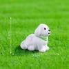 Micro-landscape Cartoon Reading Watering Flowers, Dog Dolls Dollhouse Decorations Accessories Mini Ornaments