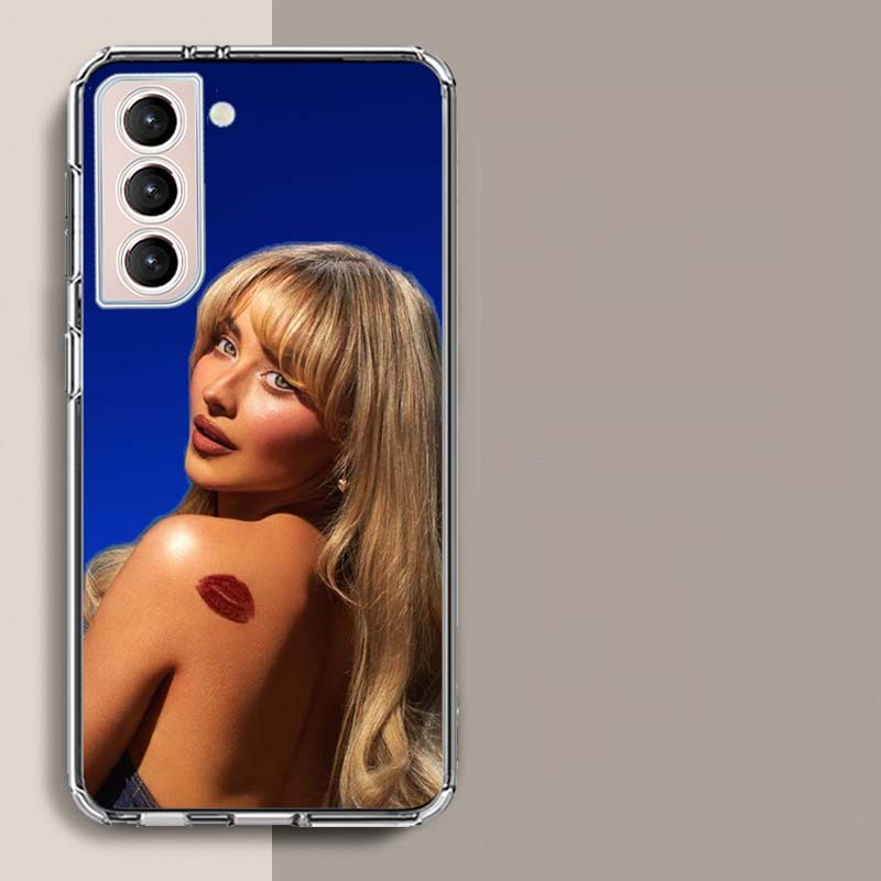 Singer S-Sabrina Carpenter Phone Case For Samsung Galaxy S25 Edge S24 S23 FE S21 S20 S10 Plus S22 S26 Ultra Cover Clear Cases TP