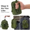 AYPPRO Tactical Camouflage Waist Bag Mobile Phone Saddlebag for Hiking Riding Camp Convenient Mobile Access