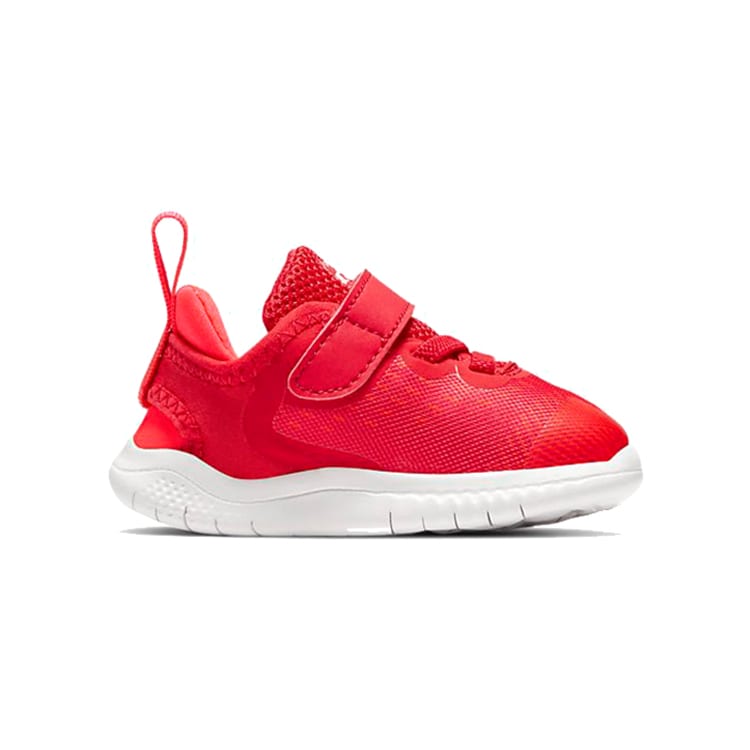 Nike Free RN Hook and loop Low top Running Shoes Red 2018 Edition Infant And Toddler AH3453-600