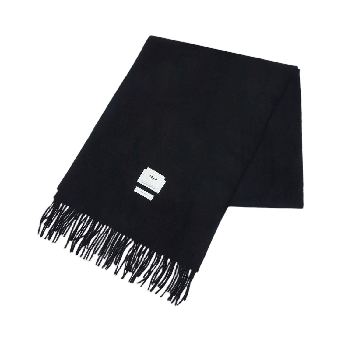 ADERERROR Fairy Solid Muffler Noir ONE SIZE