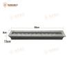 Éclairage d'escalier à bande LED en acier inoxydable pour extérieur