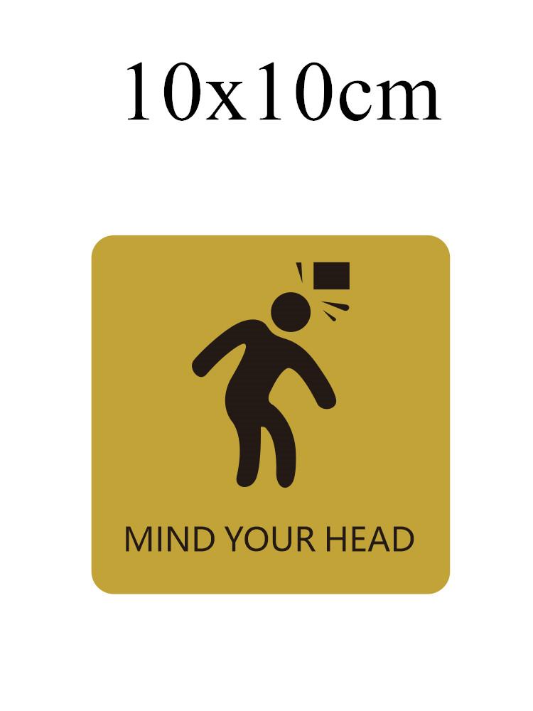 Stainless Steel Slogan No Smoking Sign Public Places Warning Signage Wall Stickers WIFI Plaque Number Custom Address Plates