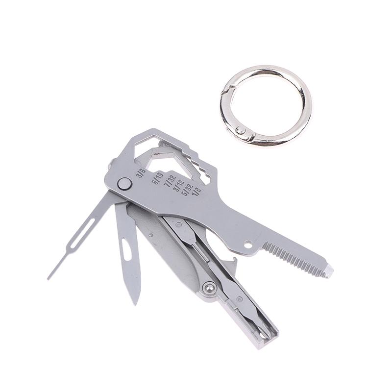 Multifunctional Folding Screwdriver Tool Keychain Portable Mini Emergency Repair Tools Home Use Outdoor Edc Multi-Tools