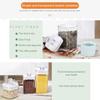 6Pcs Sealed Tank Food Storage Containers Set BPA Free Transparent Dustproof Large Capacity Stackable Airtight Cereal Containers