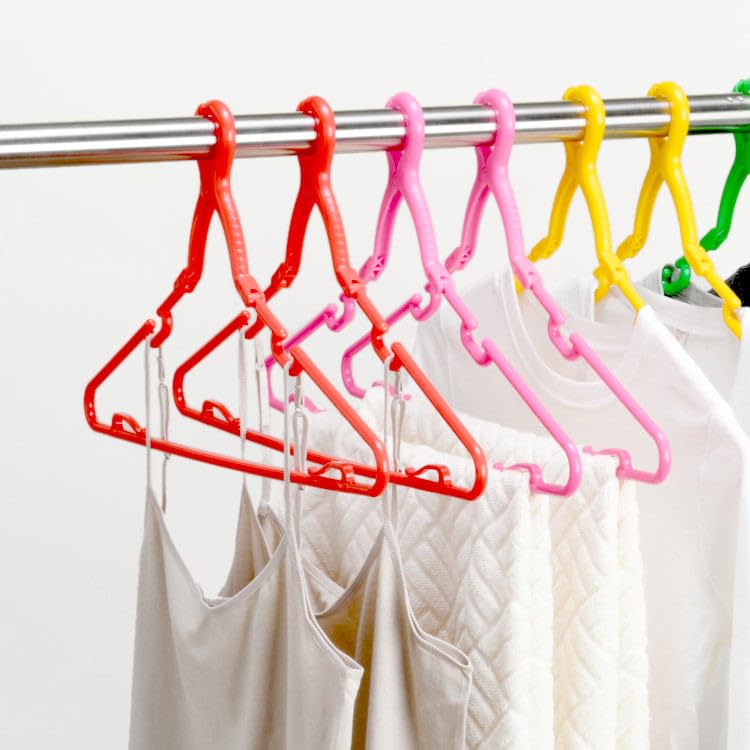 Kawabata Takisaburo Shoten Colorful Laundry Clothes Drying Grip Laundry Grip Rope Drying 5 Set of 10 x Hangers, Racks, Hangers, Supplies, Type, Racks,