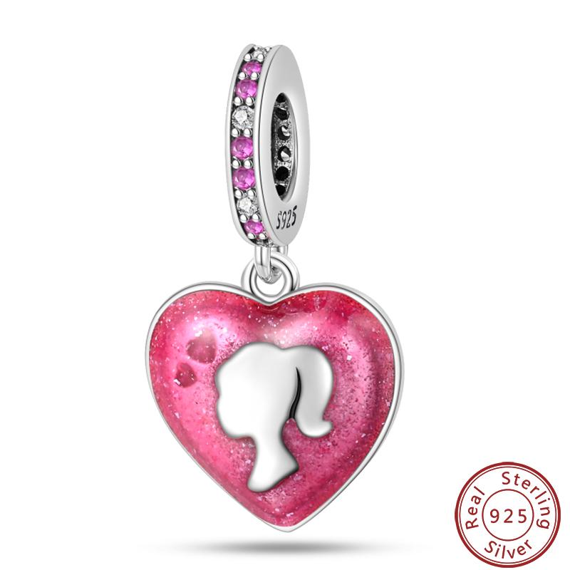 Copper Sincere Emotions Multiple Styles Heart-Shaped Romantic Charms Beads 3Mm Diy Fine Jewelry Making
