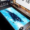 Carolina Panthers Thema Premium rutschfestes Mauspadd mit genähten Kanten, strapazierfähiges Gummi-Material, für Schreibtisch & Gaming, Tolle Geschenke
