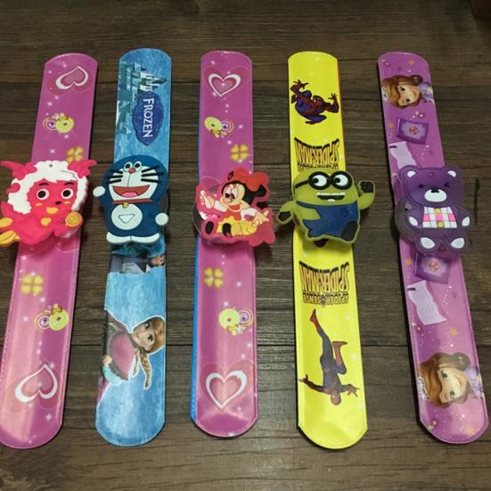 1Pc Cartoon Minions Doraemon LED Wristband Strap Bracelet Party Concert Props