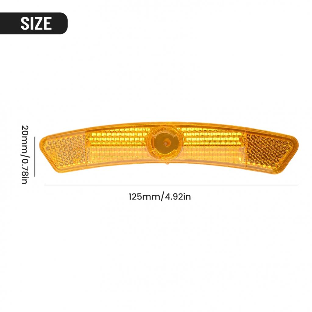 Clip Bicycle Reflectors Front Rear Mount Reflective