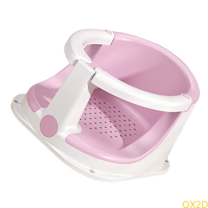 Ergonomic Baby Bath Shower Chair for 6+ Months with Nonslip Base and Full Protections for Secure Bath Time