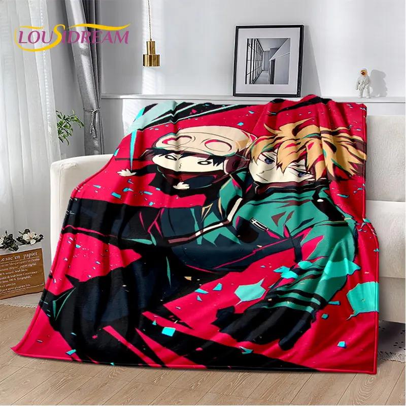 World Trigger Anime Kreskówka Miękki Pluszowy Koc, Koc Flanelowy Koc Narzuta na Salon Sypialnię Łóżko Sofa Piknik Cove Dzieci