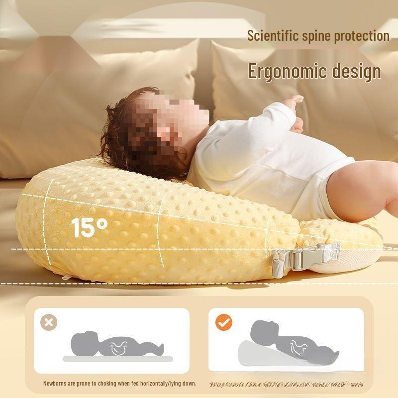 Stillkissen für die Zeit nach der Geburt: Taillenstütze zum Stillen, Liegen, Rückenlehne im Embrace-Stil für Babys
