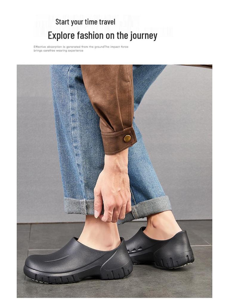 Protiskluzové, vodotěsné, lehké kuchařské boty s tlustou podrážkou, ideální do restaurací