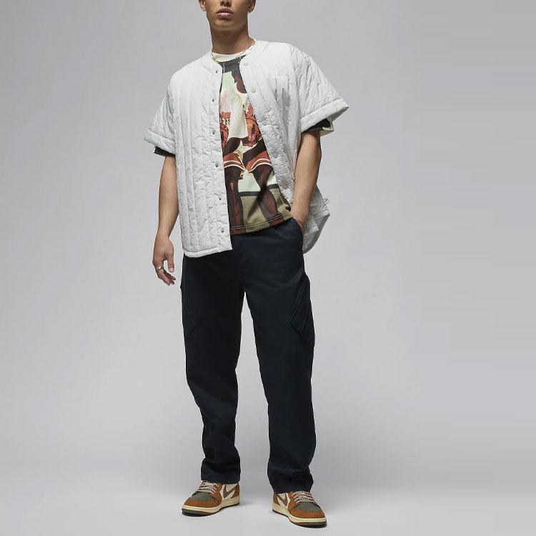 Jordan Flight Series Colorblock Character Graphic Print Round Neck Short Sleeve T-Shirt SS24 Men Tops Sail FN5955-133