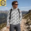 Men's Sun Jacket with Hood - Long Sleeve Raglan Camouflage Print, Casual Summer Outdoor Jacket