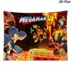 Mega Man Wall Tapestry Aesthetic Wall Hanging Printed Fabric Blanket Decorative Tapestries for Bedroom Living Room Home Decor