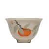 1 Pc Chinese Handmade Ceramic Teacup Travel Meditation Tea Cup Hand Painted Flowers and Plants Tea Bowl Porcelain Tea Set