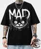 Crazy Black Cat T-Shirt: Unisex Soft-Style Cotton Tee