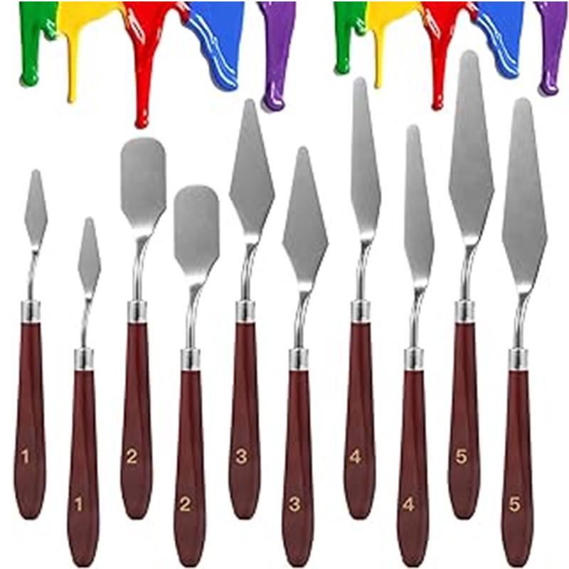 Stainless Steel Art Scraper Knife for Oil Painting and Gouache Pigment