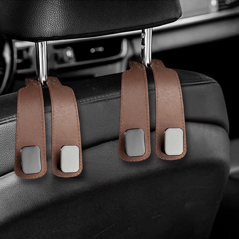 Doppel-Rücksitzhaken aus Wildleder - Multifunktionale versteckte Rückenlehnenhaken