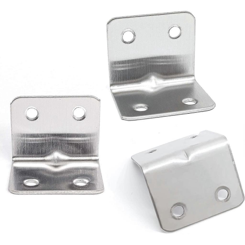 Fixing Brackets Angle 90 Degree Right Angle Corner Bracket, L Shaped Furniture Fixing Corner Brace Joint Corner Connector10pcs