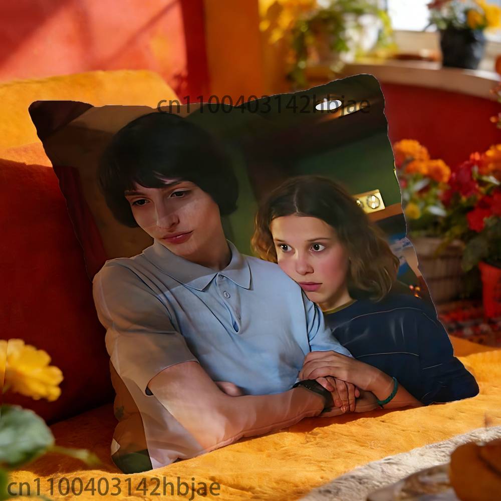 Mileven E-Eleven Mike Pillowcases Bedroom Living Room Sofa Home Decor Polyester Cushion Cover with Zipper