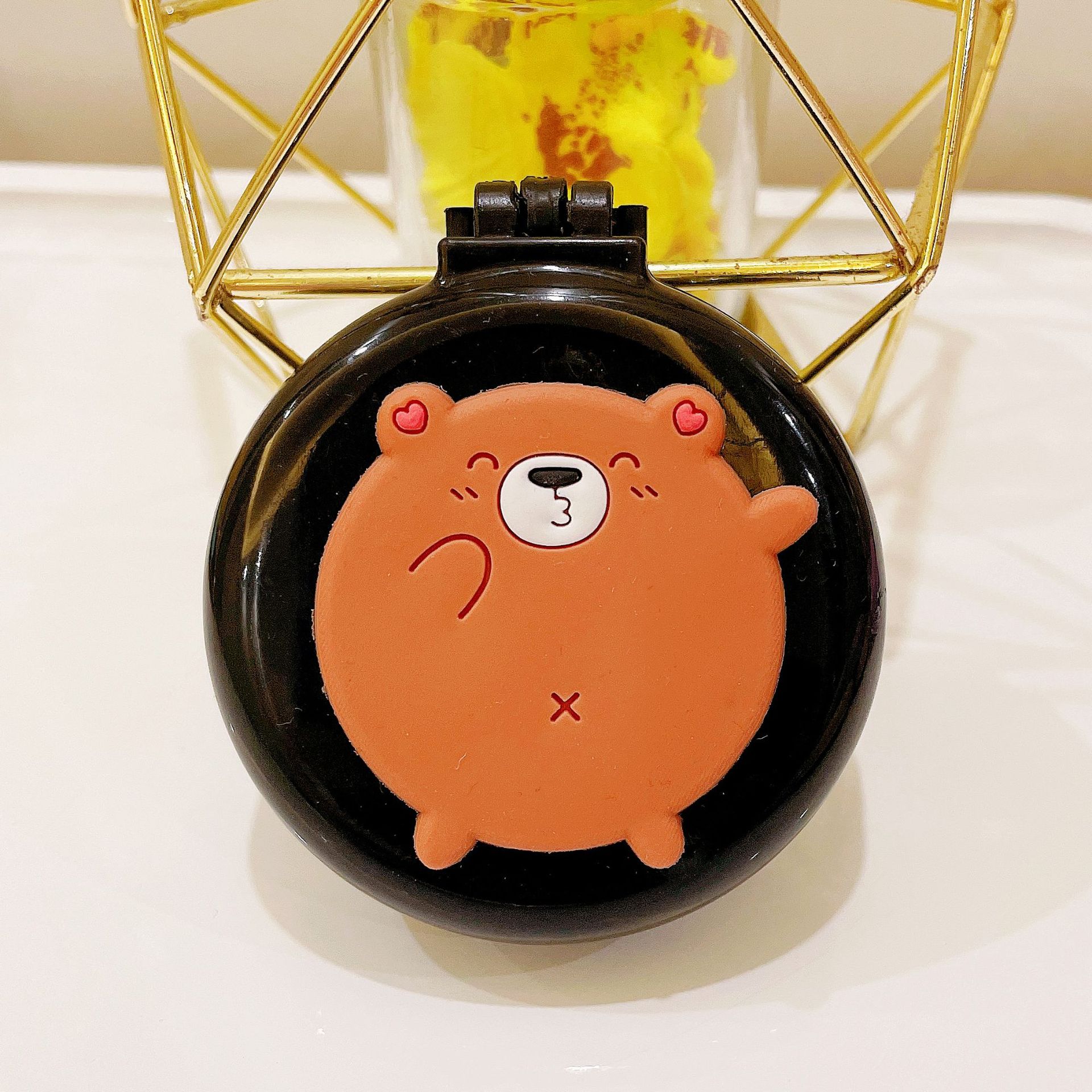 

Милая мультяшная складная расческа с косметическим зеркалом для девочек, массажная портативная расческа на воздушной подушке, детское платье, игрушка для макияжа, подарки