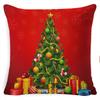 Federa Cuscino di Natale Fiocco di Neve Alce Albero di Natale Stampa Federa Cuscino Stile Nordico