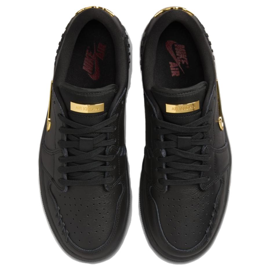 Air Jordan 1 Low Method of Make Black Women Sneakers Metallic-Gold FN5032-007