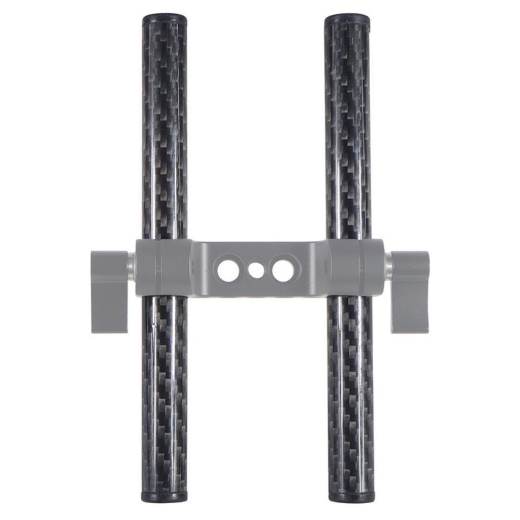 2 Peças Tubo Haste de Fibra de Carbono de 15 mm 10 cm 15 cm 25 cm 30 cm 40 cm para Sistema de Trilho de Haste de 15 mm Kit de Gaiola de Câmera de Foco de Seguidor