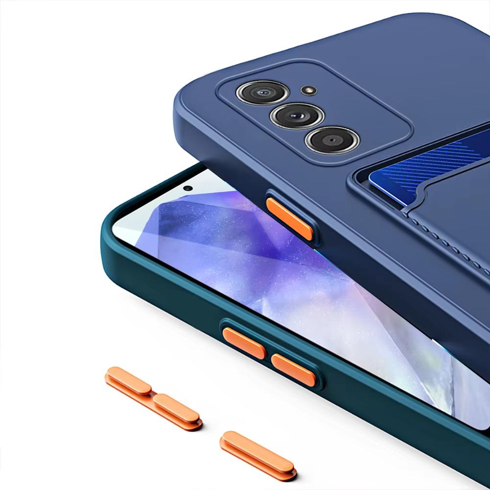 Card Slot Bag Holder Phone Case For Samsung A56 A36 A26 A16 A52s A53 A34 A15 A54 A51 A12 A14 A32 A13 A34 A33 Galaxy A55 5G Cover