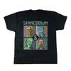 New Shinedown Band My Monsters Are R Attention Black S To 5XL Shirt SN762