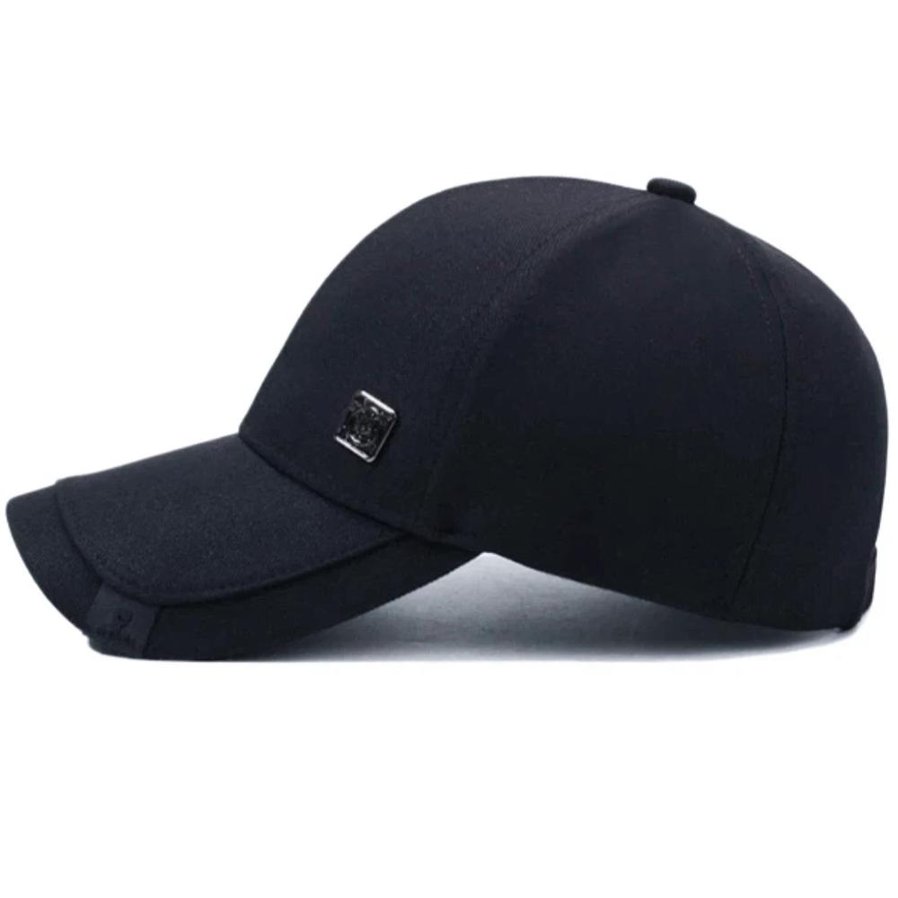 Berretto da Baseball da Uomo con Marchio Metallico Regolabile Cappello Casual Cappellini per Uomo Donna Sport all'Aperto Pesca Cappellini per il Tempo Libero