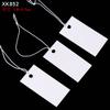100pcs Jewelry and jewelry small tags DIY blank hanging rope small hang tags cowhide elastic thread hanging tags price tag