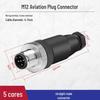 M12 Waterproof Aviation Sensor Cable Connector