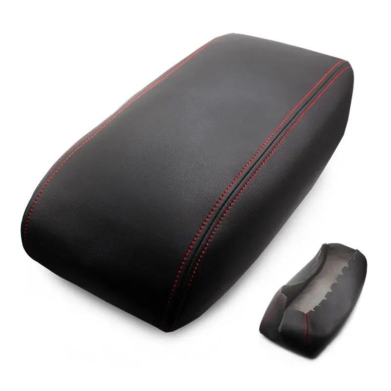 Soft Leather Armrest Cover For Jeep Grand Cherokee 2011 -  Car-styling Center Control Armrest Box Skin Cover Sticker Trim