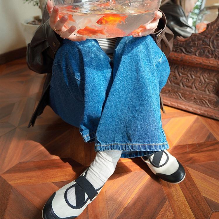 New Small Fragrant Style, Ultra-light and Breathable Flat-bottomed Comfortable Light-mouth Single Shoes, Retro Contrasting Color Mary Jane Women's