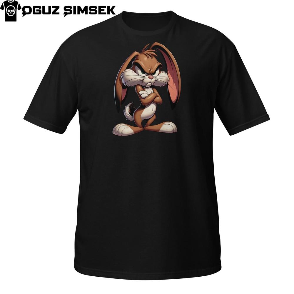 

Grumpy Bunny T-Shirt – Funny Angry Cartoon Rabbit Design 3XL