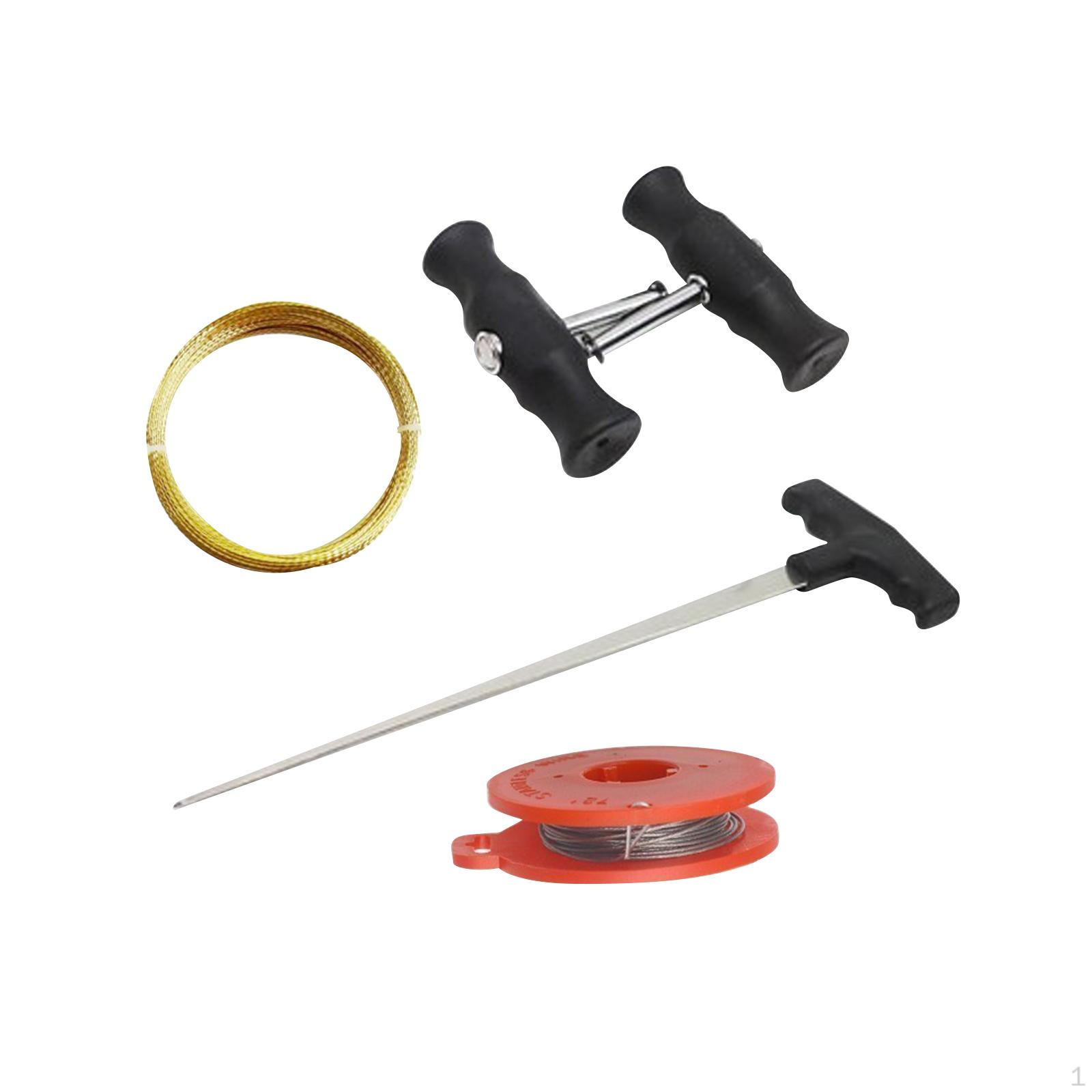 Auto Windshield Removal Tools Set Universal Premium Easy to Use Quality Non Slip Portable with Steel 5pcs