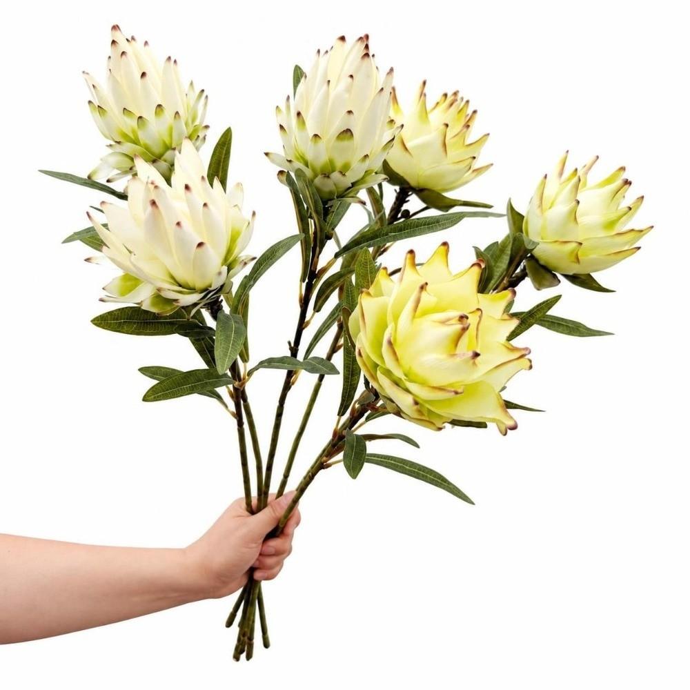 Floral Display Artificial Emperor Protea Flowers Artificial Artichoke Flower Living Room Ornaments