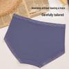 Women's Summer Ice Silk Mid-Waist Lace Panties - Breathable, Seamless, Comfortable with Antibacterial Cotton Crotch