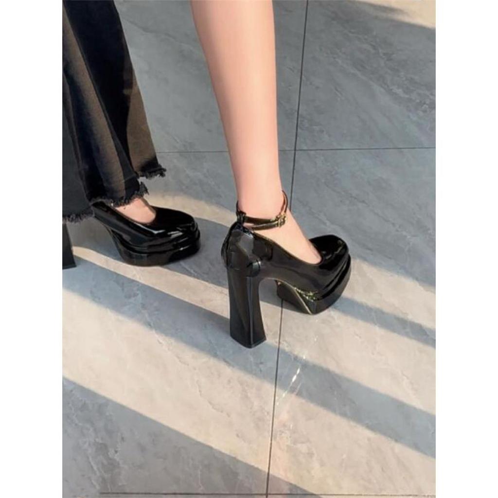 Mary Jane waterproof table sexy high heels spring and summer small sandals high heels wedding shoes