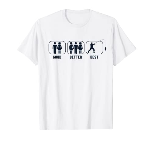 Good Better Best Angler Spinning Fishing Deep Sea Angler T-Shirt