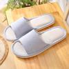 Japanese Style Women's Cotton Linen Slippers - Non-slip, Soft Sole for Indoor Use - Ideal for Summer, Spring, and Autumn.