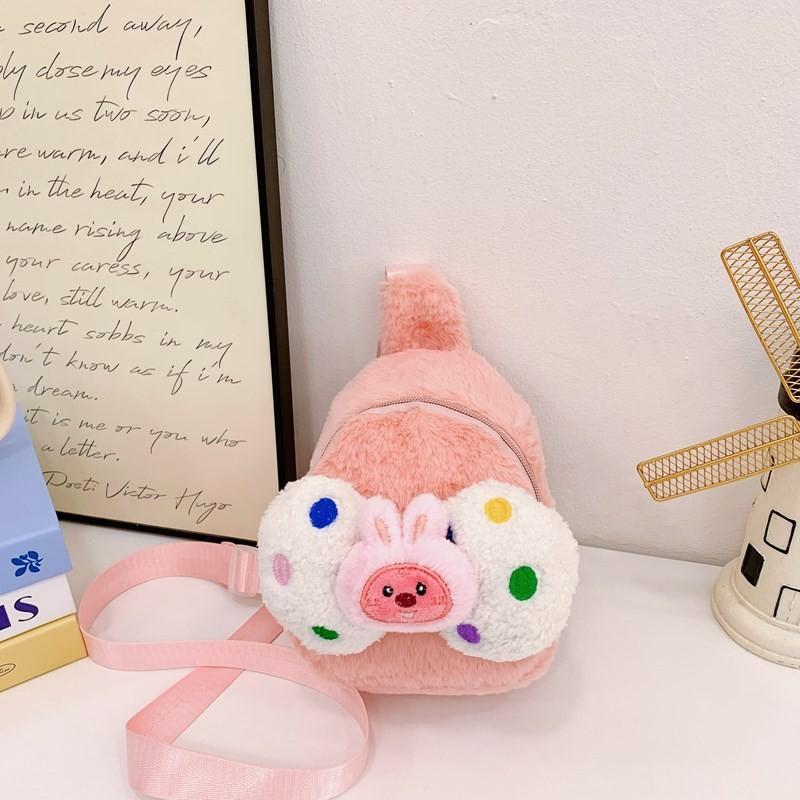 

Girls Fashionable Plush Teddy Bear Backpack Lightweight And Breathable Kids For Pink Bow